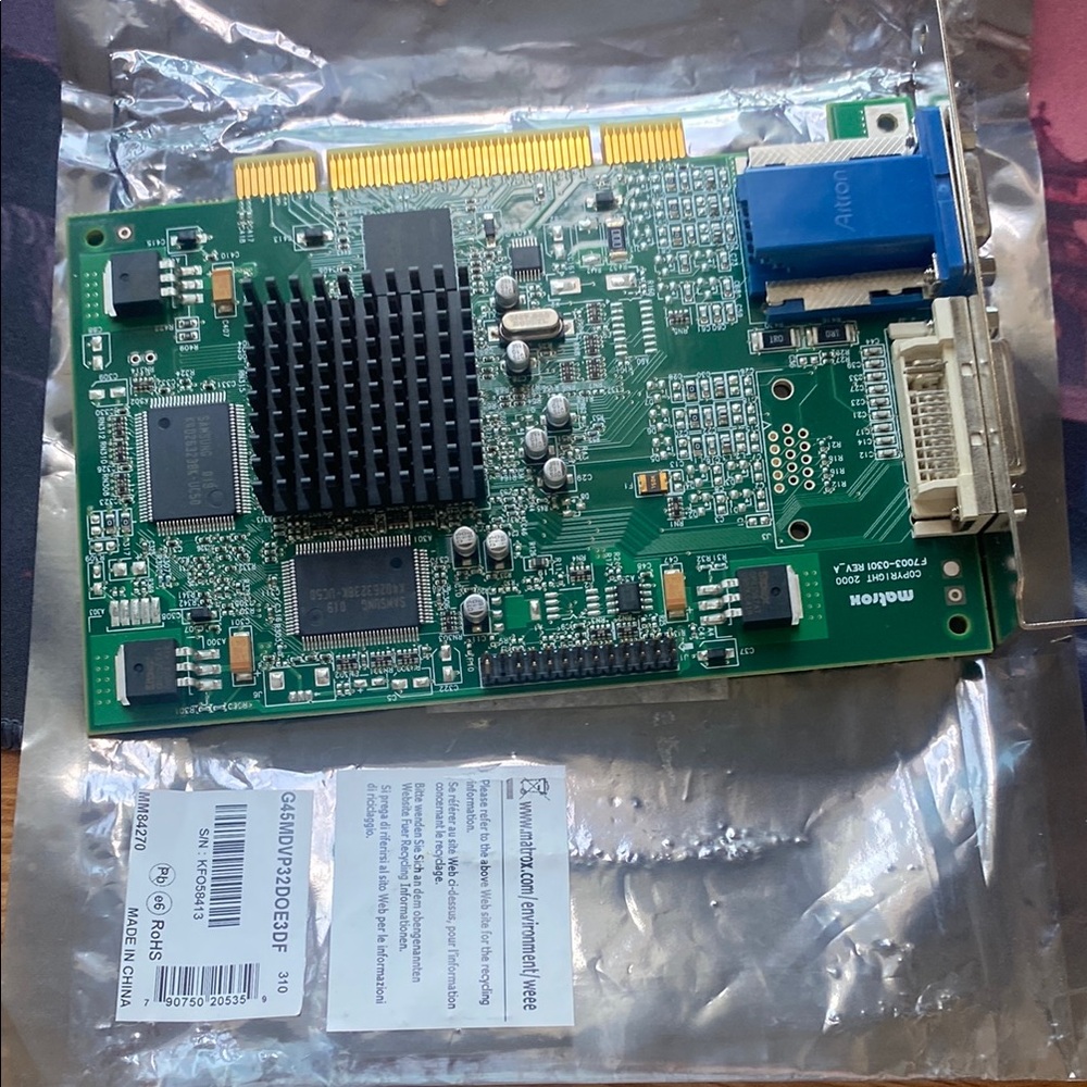 Graphics Card with Blue and Green Design